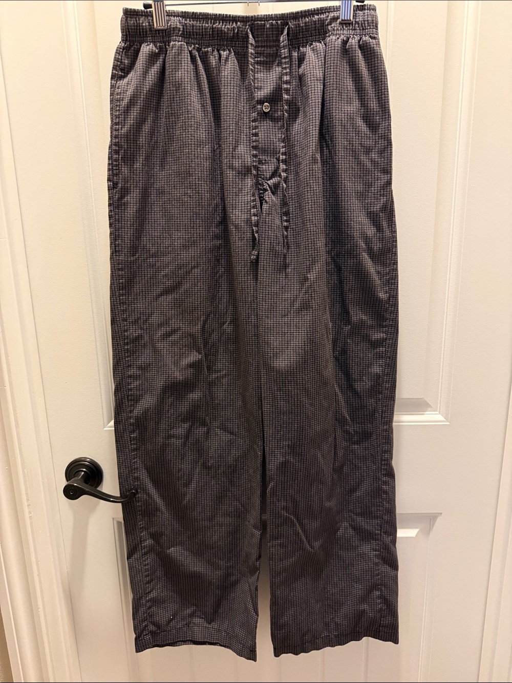 Merona Charcoal Check Men's Lounge Pants w/Side Pockets (M)